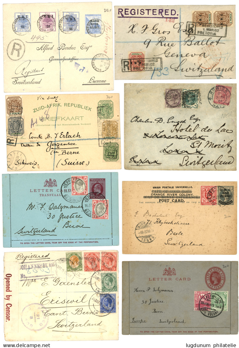 SOUTH AFRICA / TRANSVAL / ORANGE RIVER / NATAL : Lot Of 10 Covers. Vvf. - Unclassified