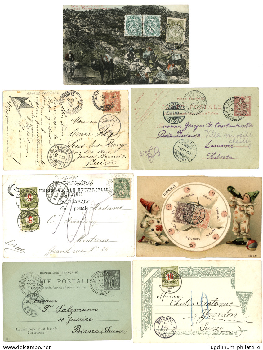 FRENCH Post Offices Used ABROAD (BUREAUX FRANCAIS A L' ETRANGER)  - Lot Of 15 Covers. Vf. - Sonstige & Ohne Zuordnung