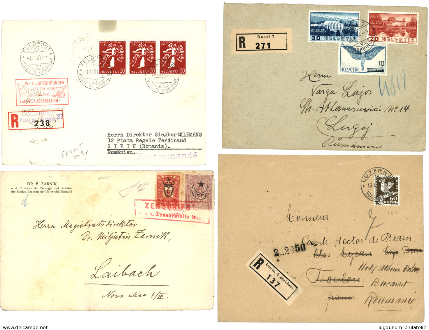 WORLDWIDE POSTAL HISTORY : Lot Of 57 Covers. See Website. Vf. - Collections (without Album)
