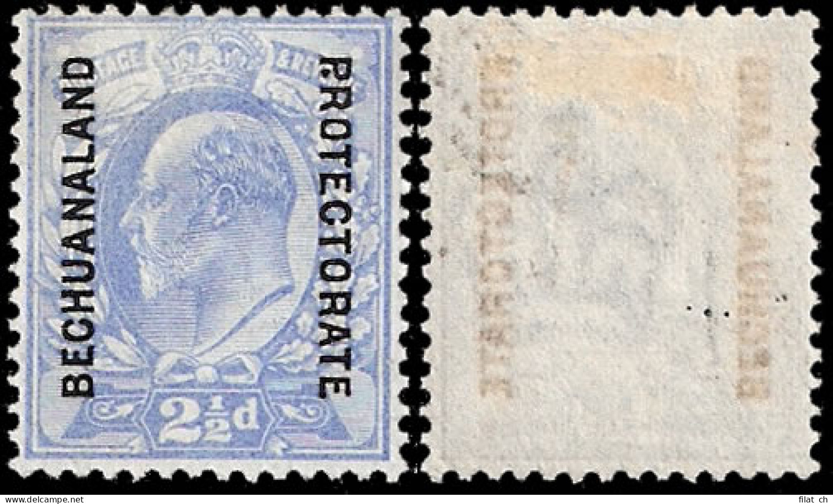Bechuanaland 1904 2&frac12;d, Stop After "P" In "Protectorate",  - Sonstige & Ohne Zuordnung