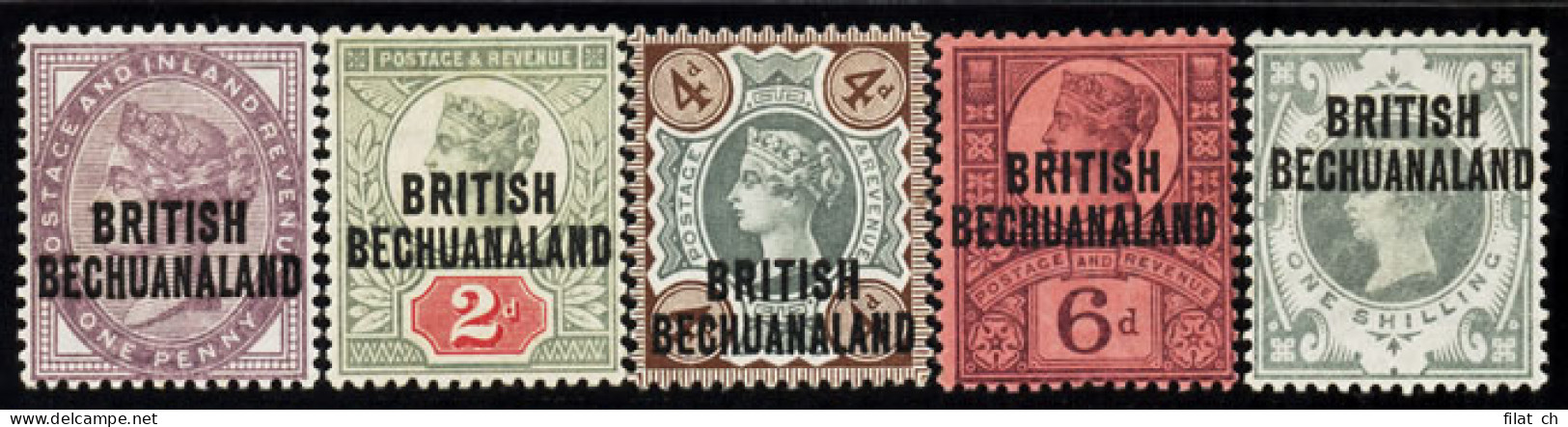 Bechuanaland 1891-94 1d - 1/- Set VF/M  - Andere & Zonder Classificatie