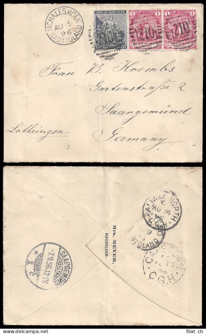 Basutoland 1896 Mohaleshoek 210 Proving Letter From Maghaleen - Sonstige & Ohne Zuordnung