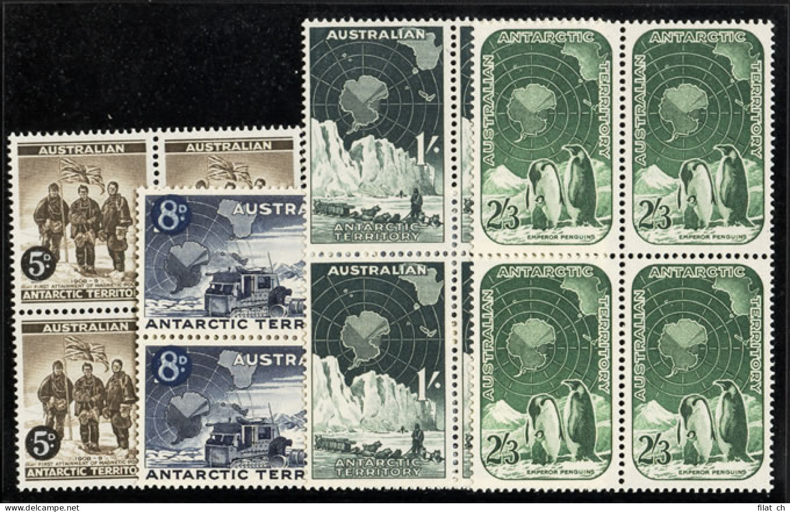 Australia Antarctic 1959 Full Set VF/M Blocks - Otros & Sin Clasificación