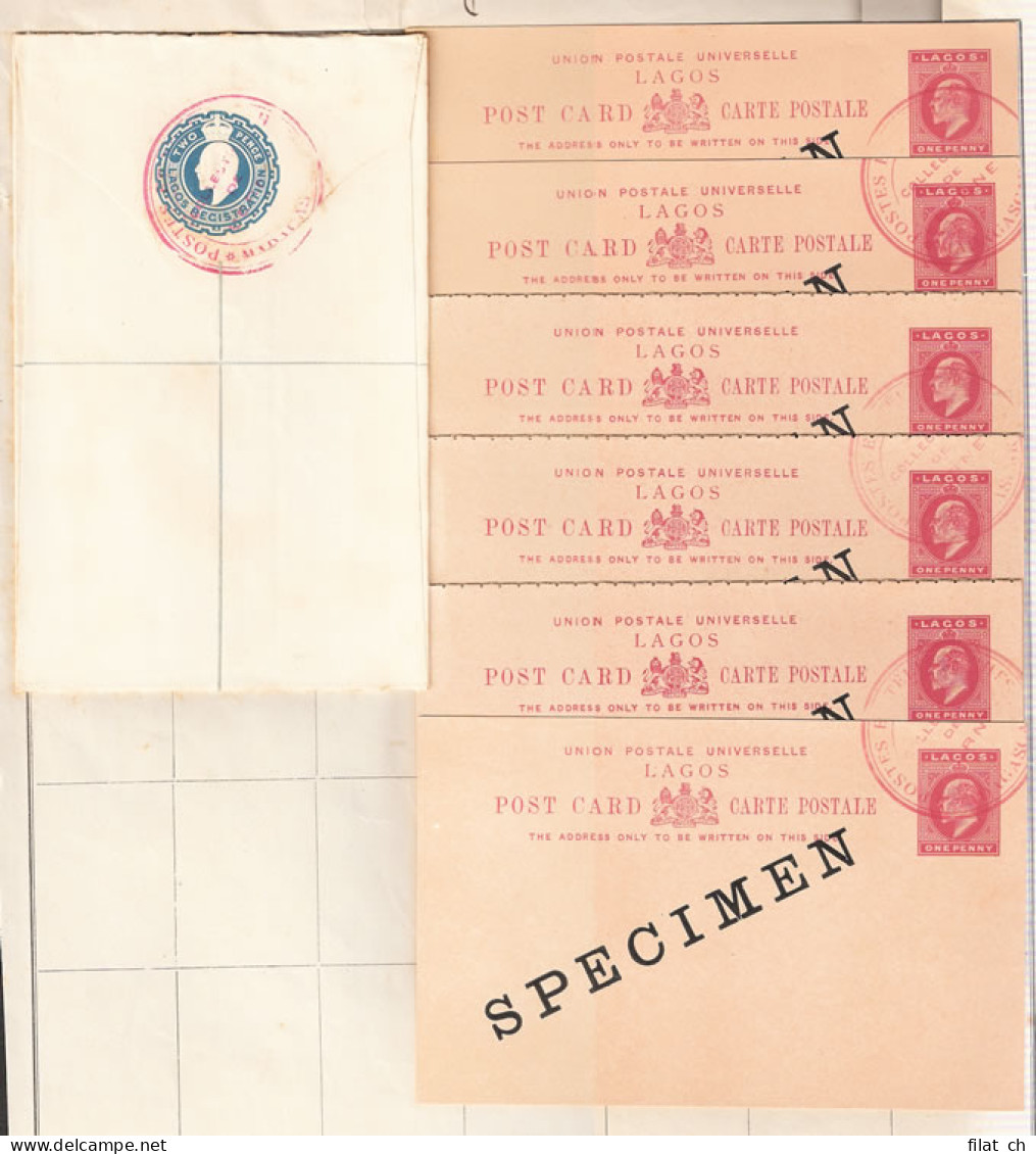 Lagos 1902 Madagascar UPU Archive Receiving Authority Specimens - Sonstige & Ohne Zuordnung