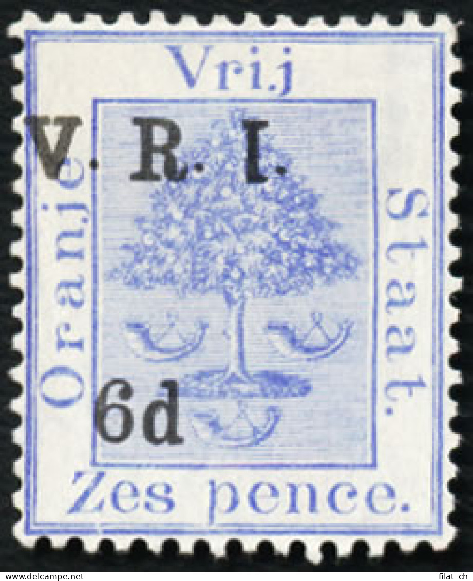 Orange Free State 1900 VRI SG130 6d Inverted "1" For "I" F/M - Orange Free State (1868-1909)