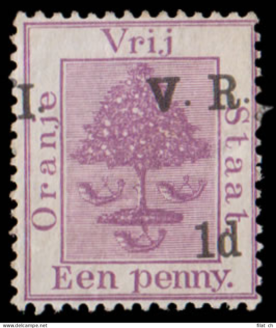 Orange Free State 1900 VRI SG124 1d Overprint Interverted - État Libre D'Orange (1868-1909)