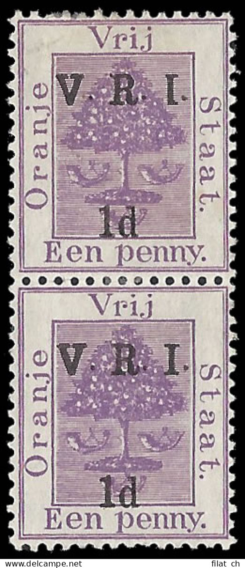 Orange Free State 1900 VRI SG124 1d Inverted "1" For "I" - État Libre D'Orange (1868-1909)