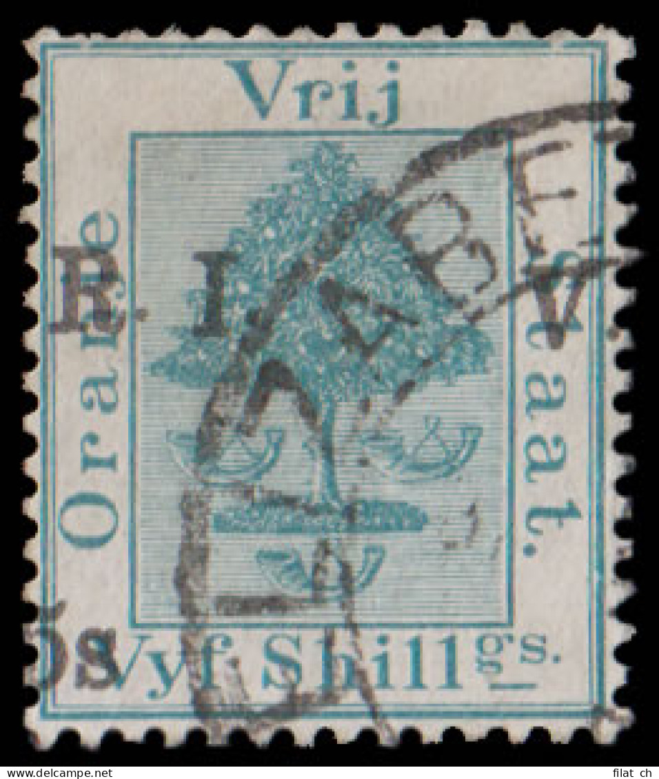 Orange Free State 1900 VRI SG122 5/- Overprint Interverted - État Libre D'Orange (1868-1909)