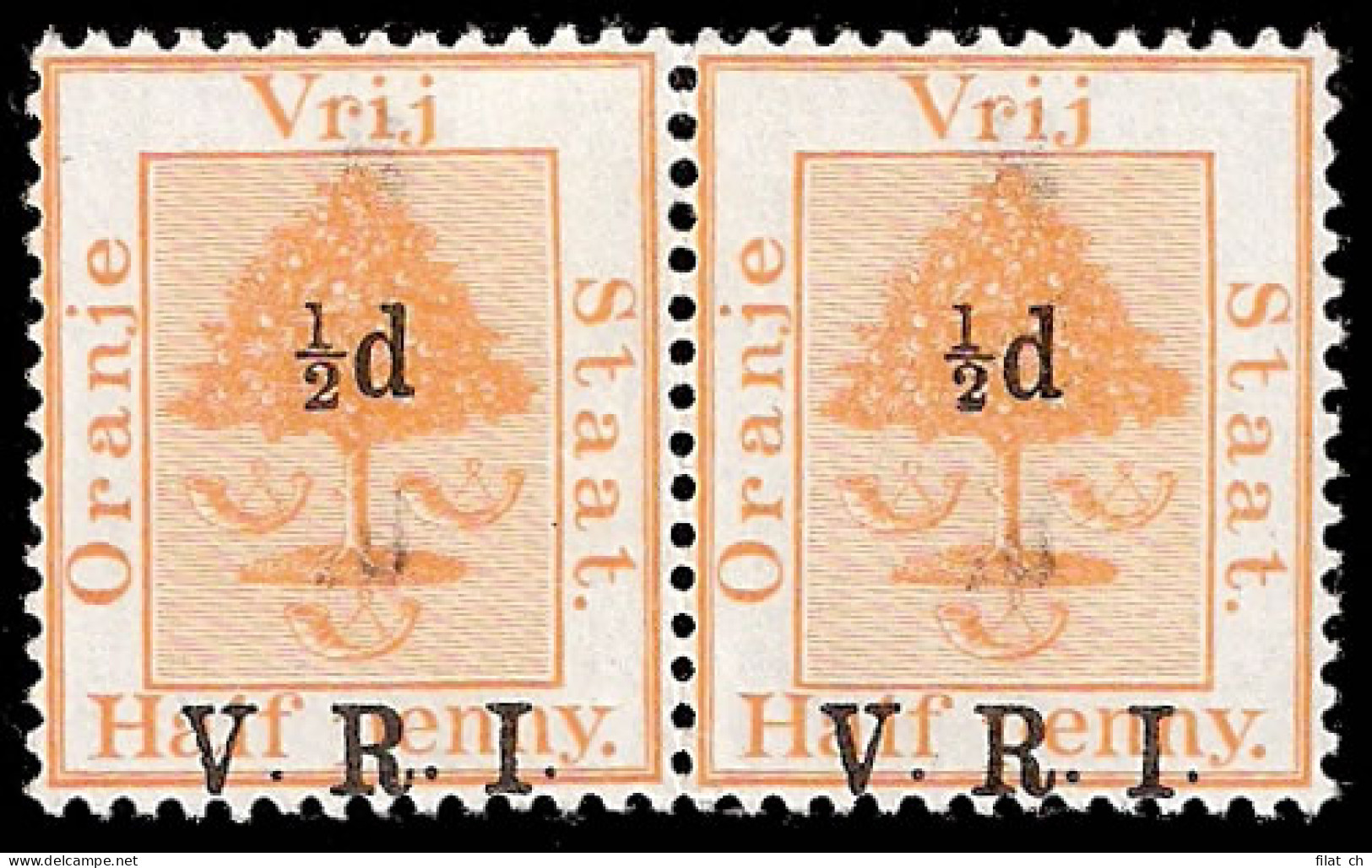 Orange Free State 1900 VRI SG112 &frac12;d On &frac12;d Transpos - Oranje-Freistaat (1868-1909)