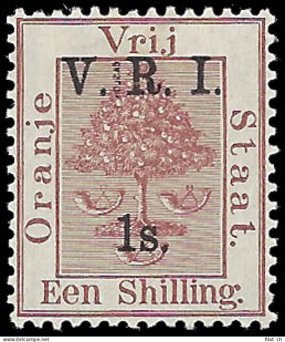 Orange Free State 1900 VRI SG110 1/- Caslon Spacer In Ovpt, Rare - Stato Libero Dell'Orange (1868-1909)