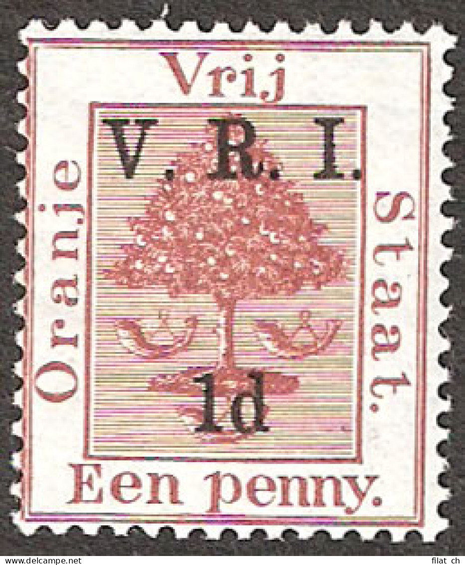 Orange Free State 1900 VRI SG102 1d Error Of Colour VF/M  - Orange Free State (1868-1909)
