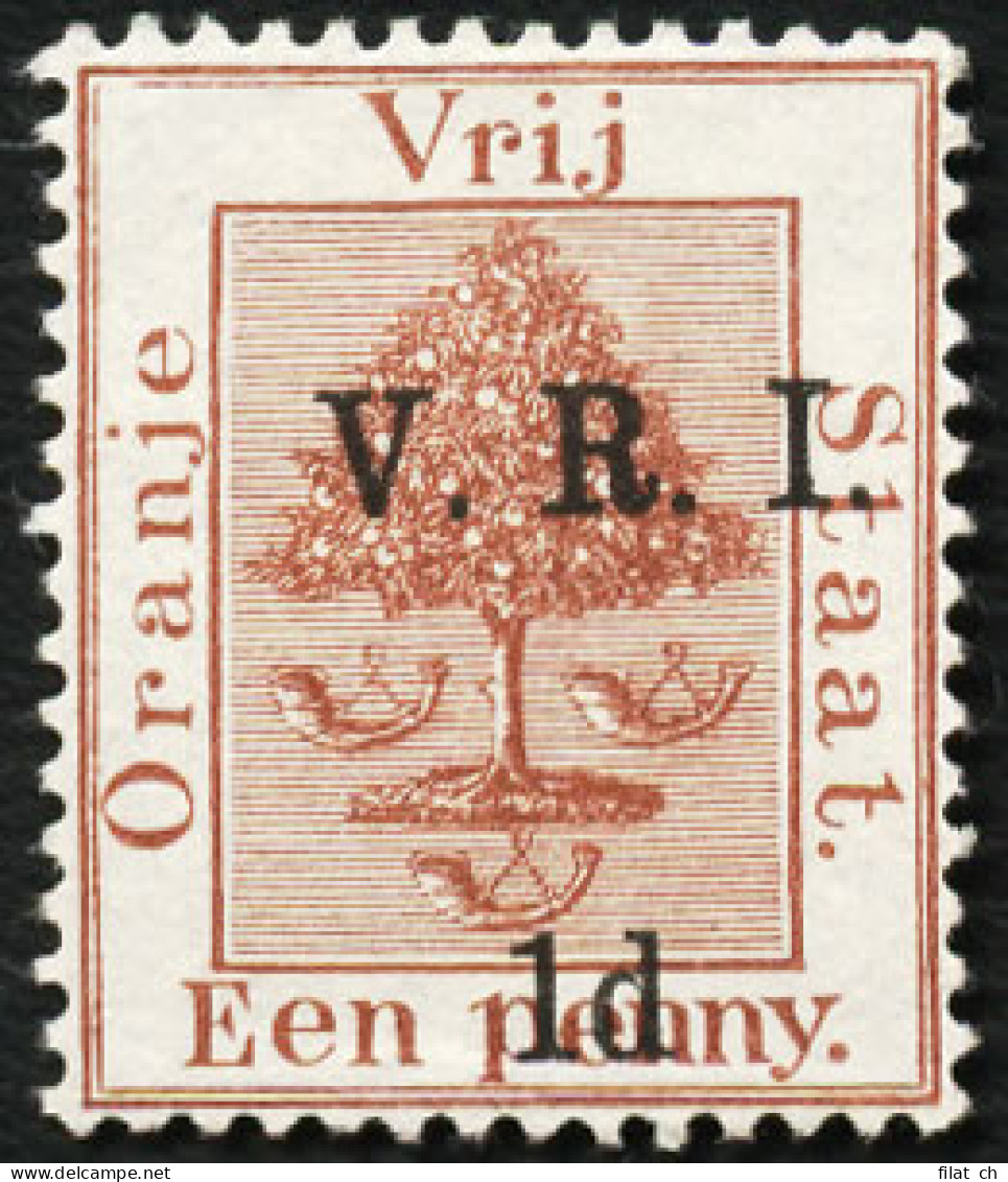 Orange Free State 1900 VRI SG102 1d Error Of Colour With Cert - Oranje-Freistaat (1868-1909)