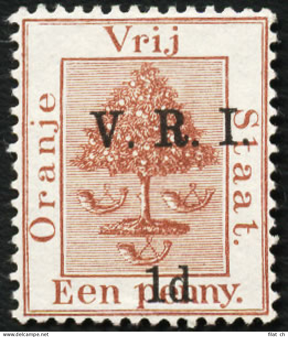 Orange Free State 1900 VRI SG102 1d Error Of Colour With Cert - Oranje Vrijstaat (1868-1909)