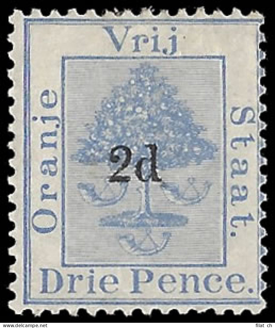 Orange Free State 1888 2d On 3d Fair M - Oranje Vrijstaat (1868-1909)