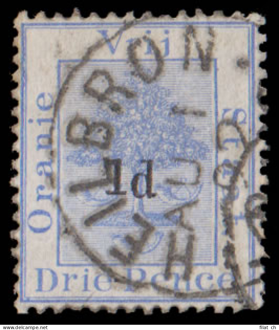 Orange Free State 1890 1d On 3d Dropped "d" F/U - Oranje Vrijstaat (1868-1909)