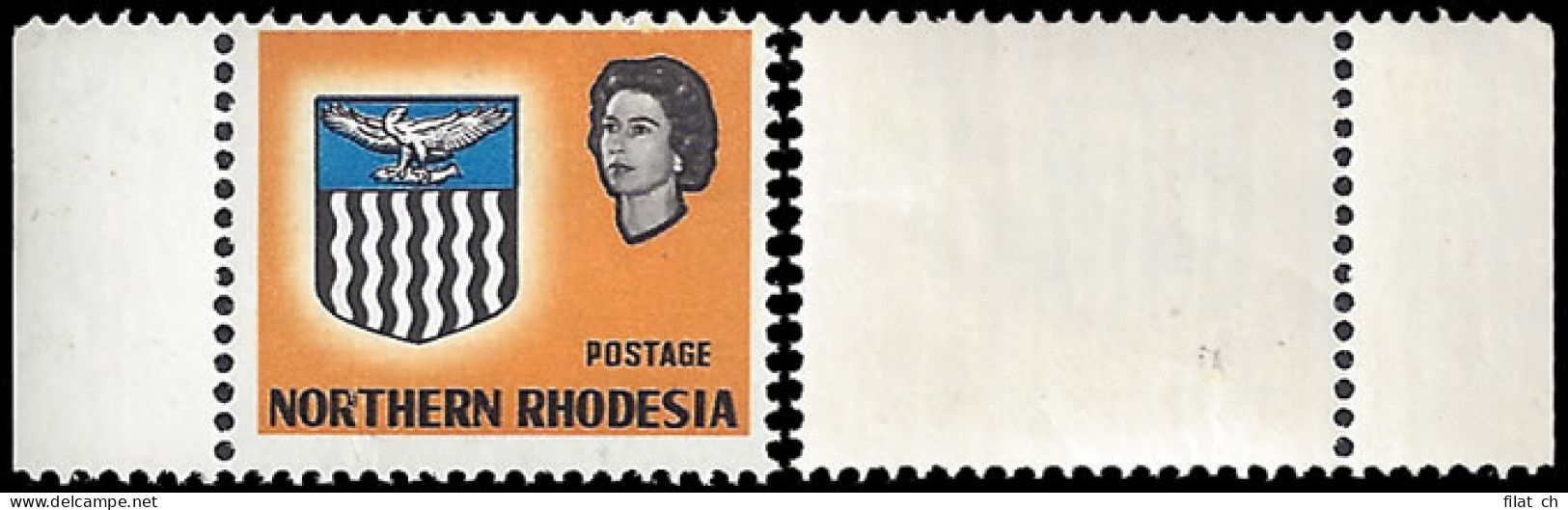Northern Rhodesia 1963 9d Value & Orange (Eagle) Omitted - Nordrhodesien (...-1963)
