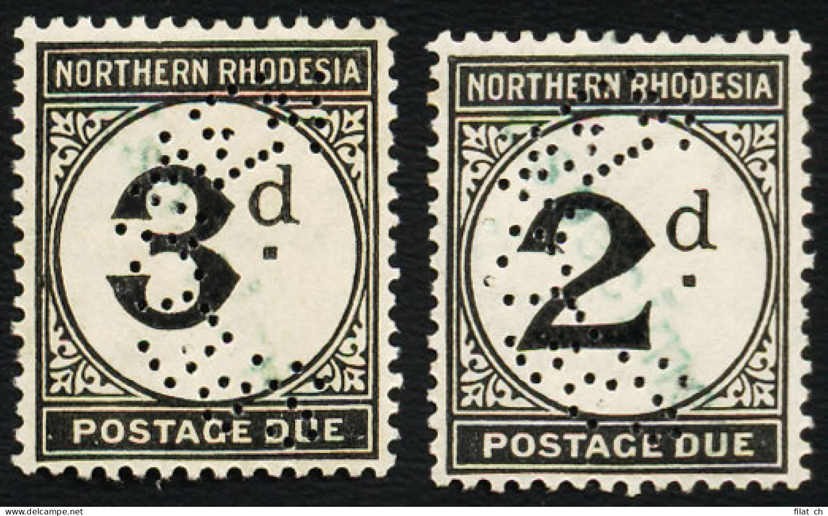 Northern Rhodesia Postage Due 1929 Receiving Authority Specimen - Northern Rhodesia (...-1963)