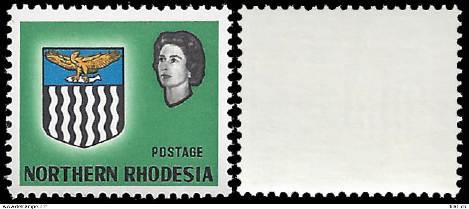 Northern Rhodesia 1963 4d Value Omitted VF/M  - Northern Rhodesia (...-1963)