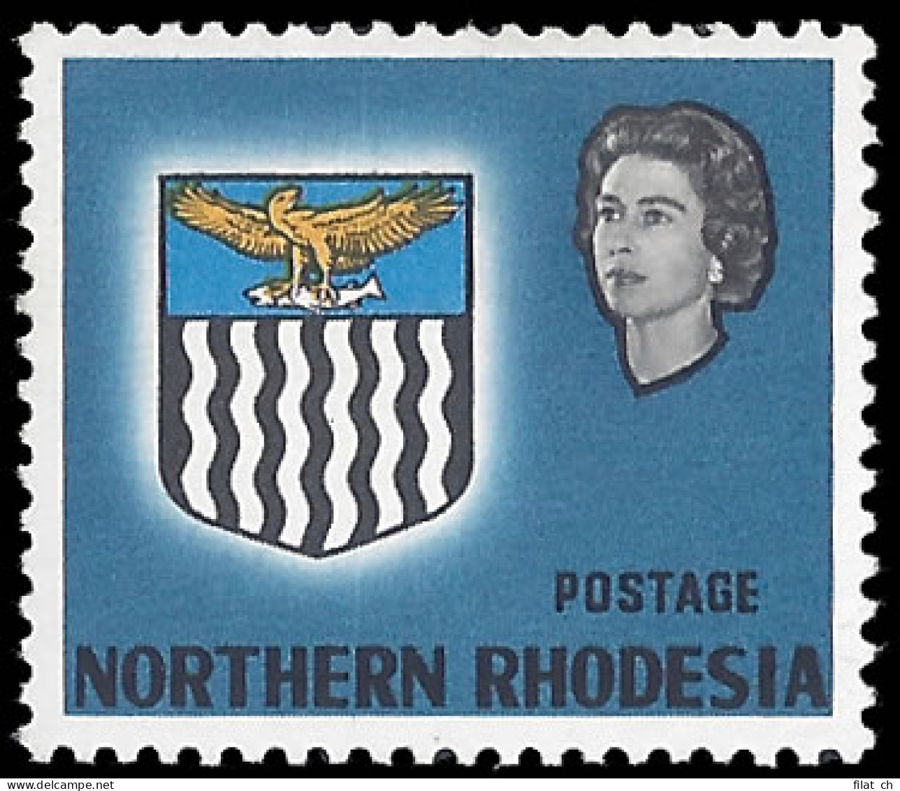 Northern Rhodesia 1963 20/- Value Omitted VF/M , Rare - Rodesia Del Norte (...-1963)