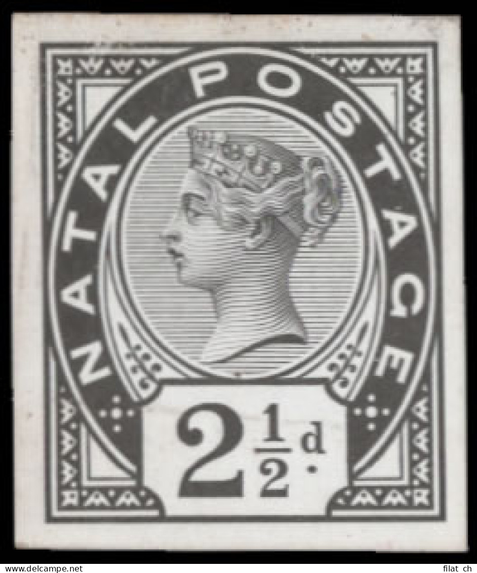 Natal 1891 QV 2Â½d Day Book Working Die Proof - Natal (1857-1909)