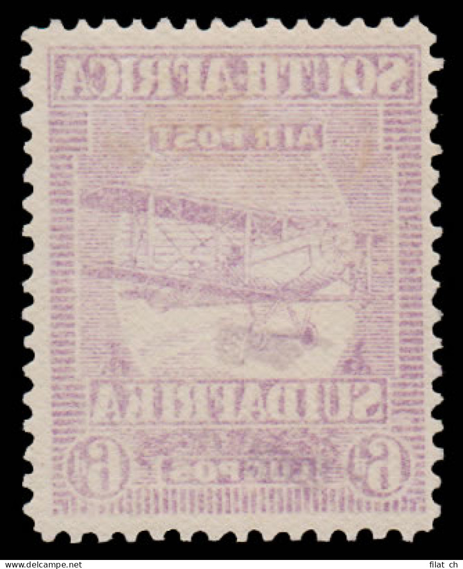 South Africa 1925 6d Airmail Spectacular Offset - Luchtpost