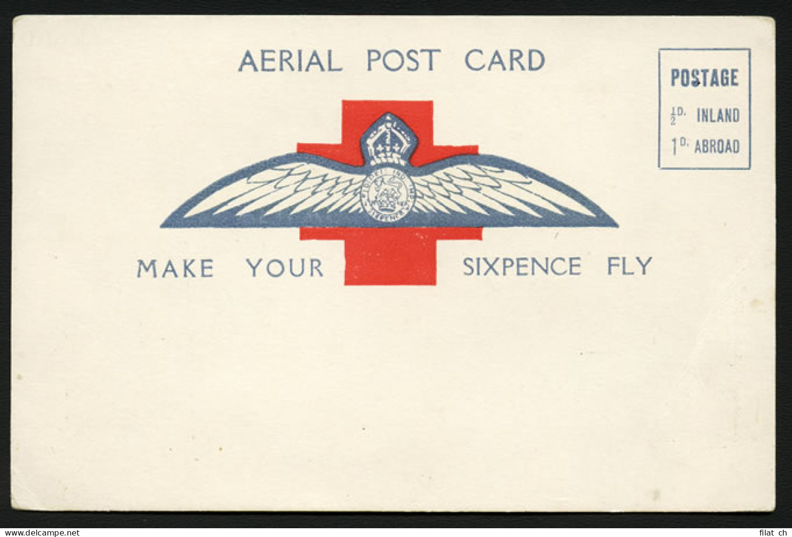 South Africa 1918 Scarce Unused Large Wings Flight Card - Luchtpost