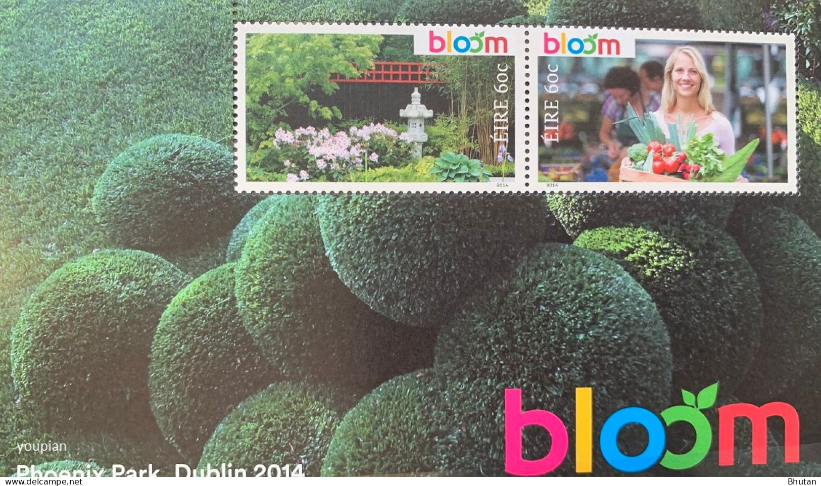 Ireland 2014, Dublin - Ireland Phoenix Park Horticultural Exhibition, MNH S/S - Unused Stamps