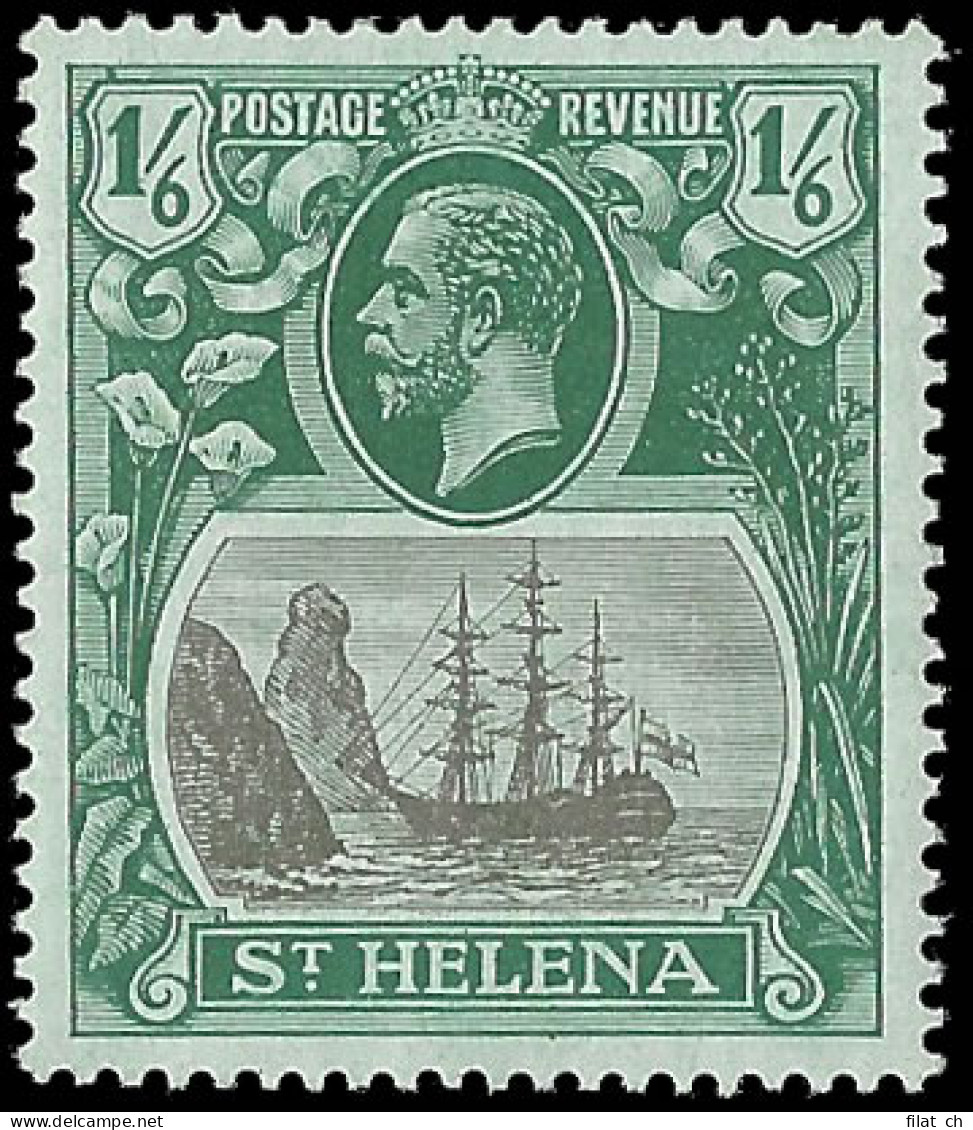 Saint Helena 1922 Badge Issue 1/6 Torn Flag VF/M  - Saint Helena Island