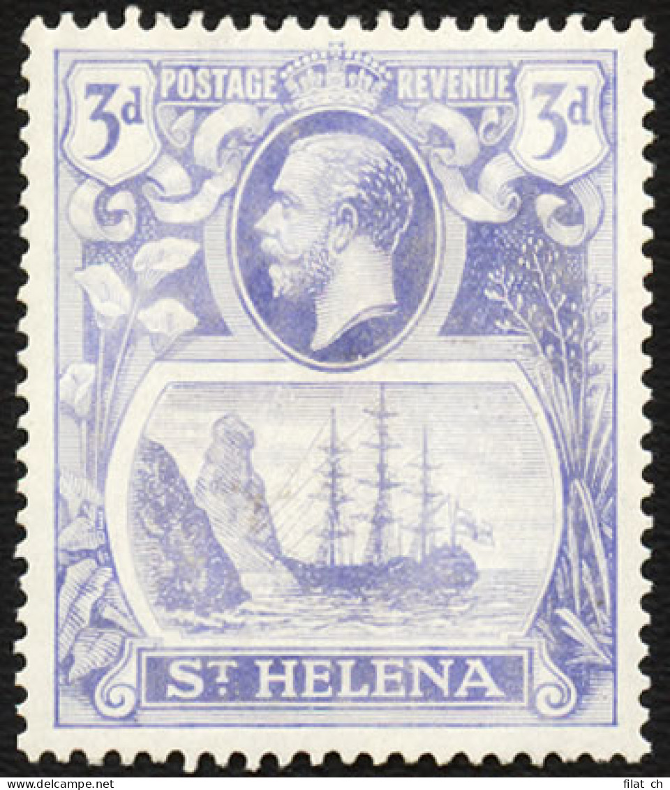 Saint Helena 1922 3d Torn Flag VF/M  - Sainte-Hélène