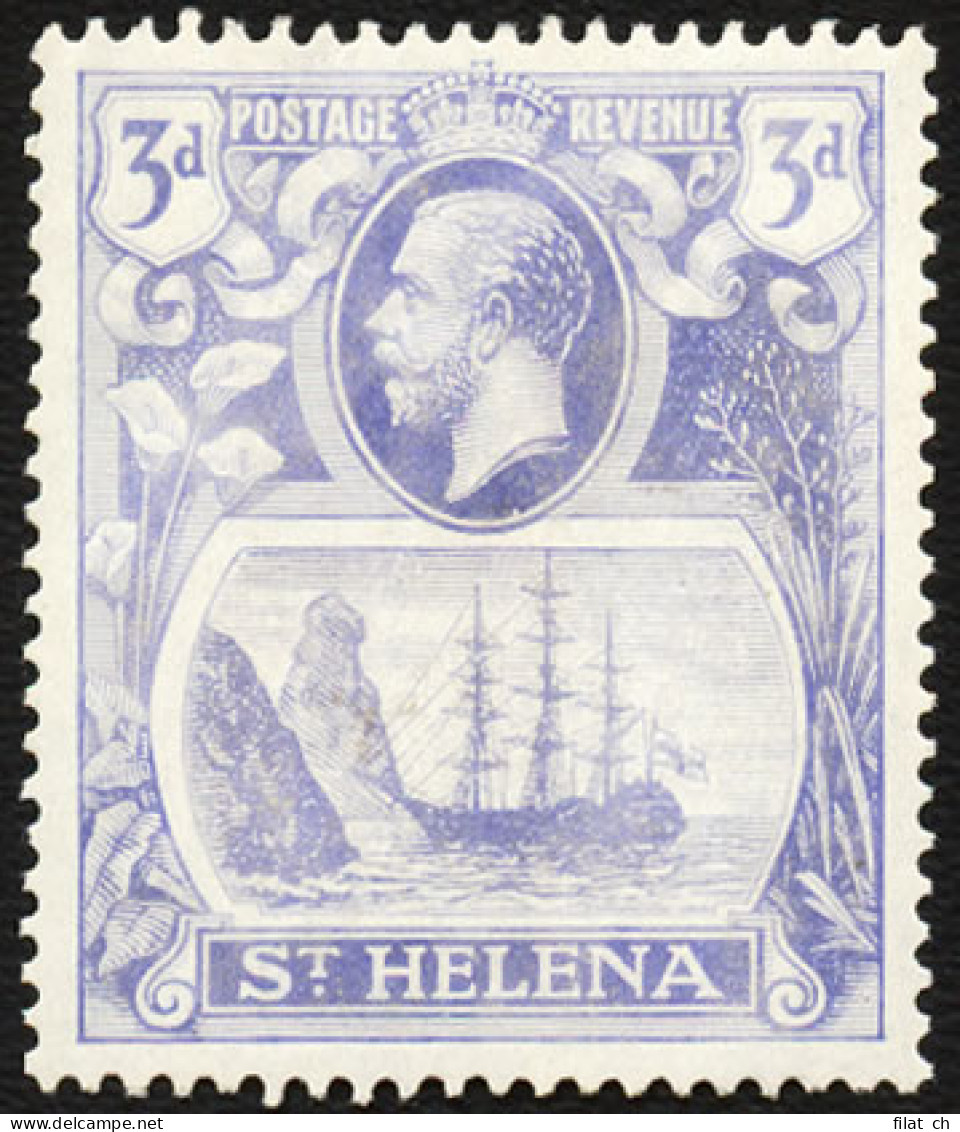 Saint Helena 1922 3d Torn Flag VF/M  - Saint Helena Island