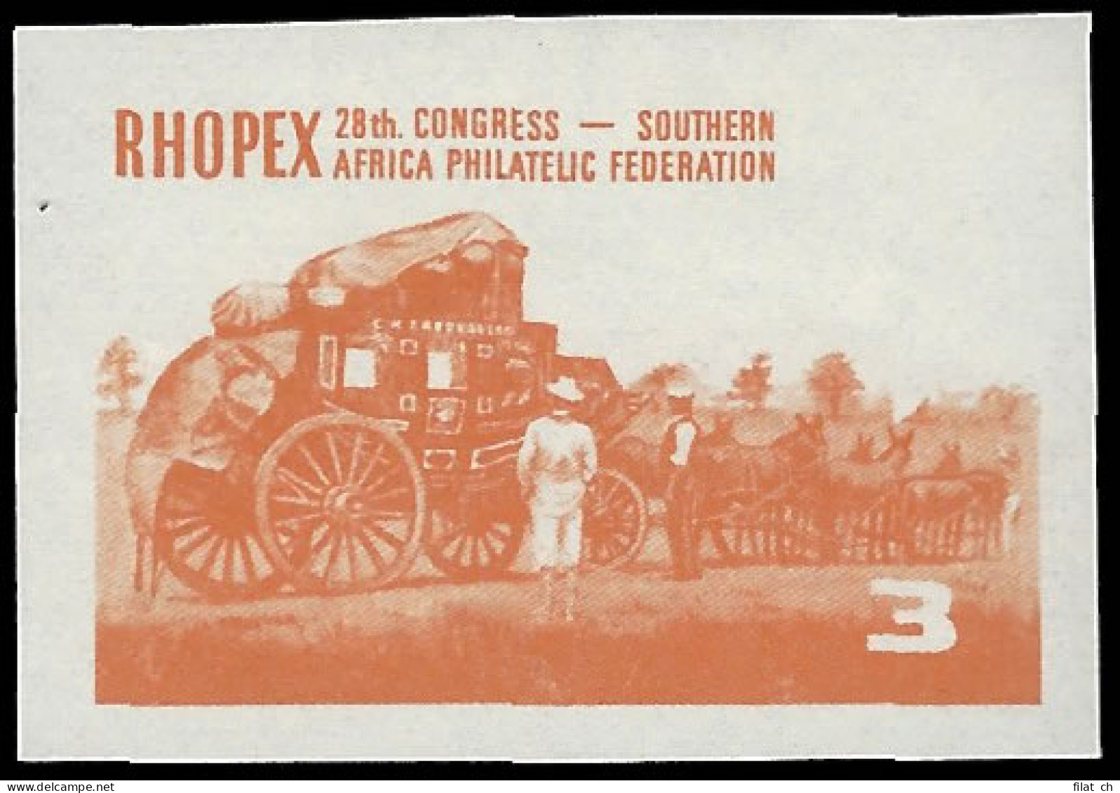 Rhodesia 1966 Rhopex 3d Imperf Printer's Progressive Proof - Sonstige & Ohne Zuordnung