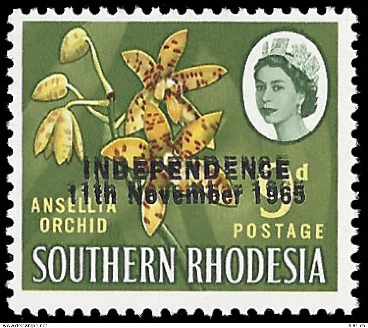 Rhodesia 1966 9d Double Overprint VF/M  - Sonstige & Ohne Zuordnung