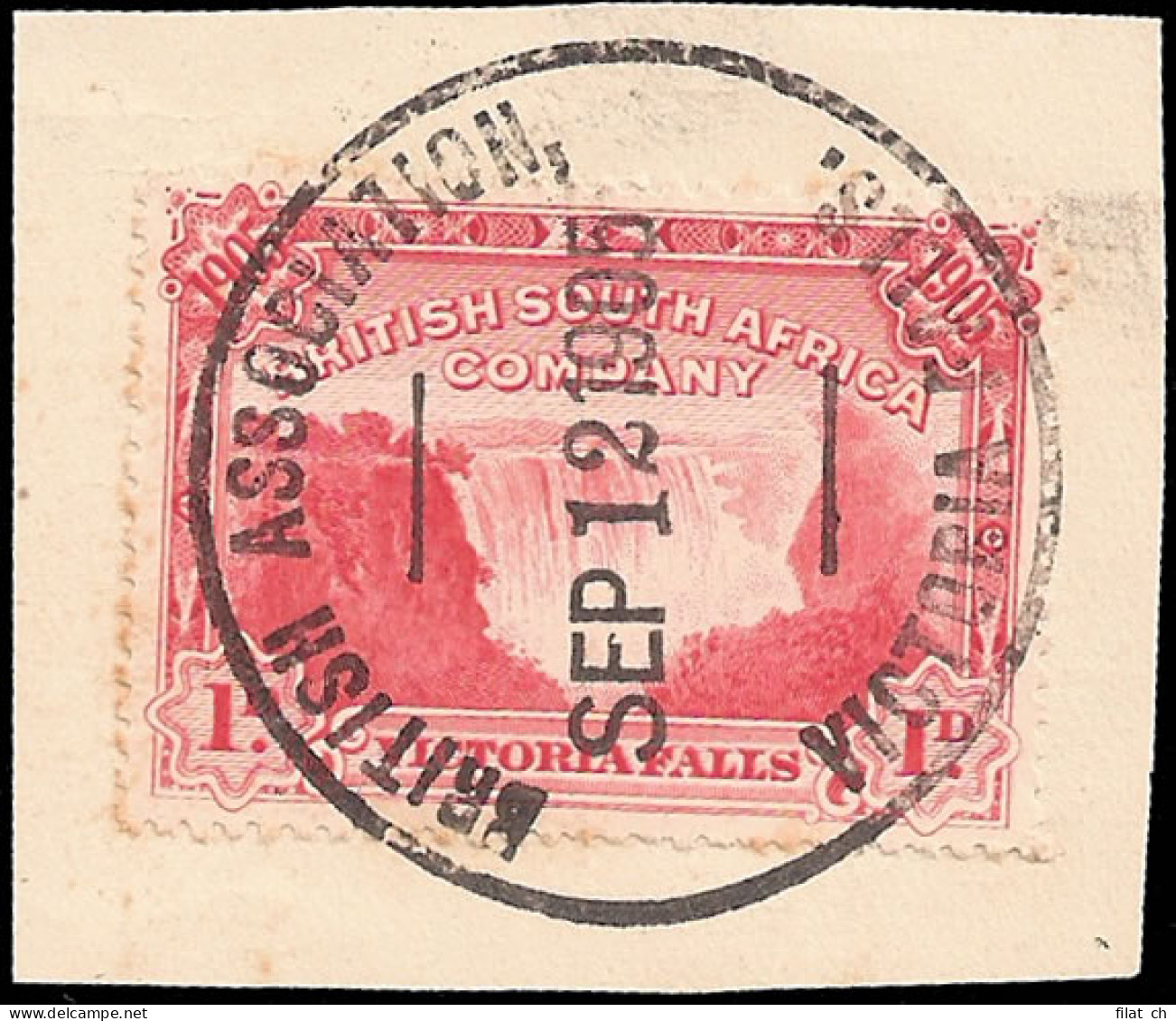 Rhodesia 1905 1d Special Victoria Falls Postmark - Autres & Non Classés