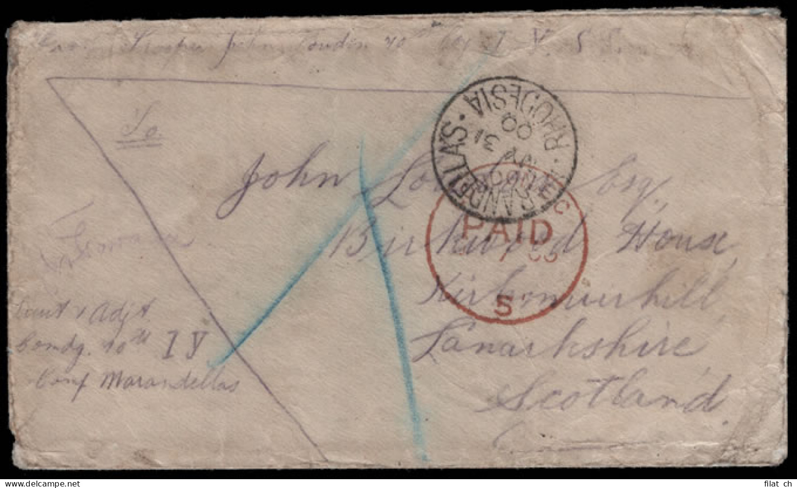 Rhodesia 1900 Field Force Soldiers Letter From Marandellas - Other & Unclassified