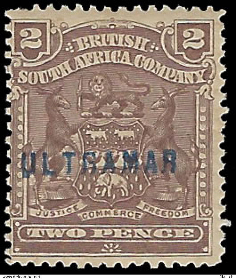 Rhodesia 1898 Arms 2d Portuguese Colonial Specimen - Autres & Non Classés