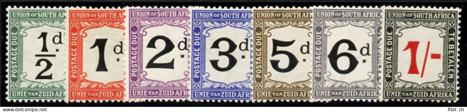 South Africa Postage Due 1914 Set To 1/- VF/M  - Unclassified