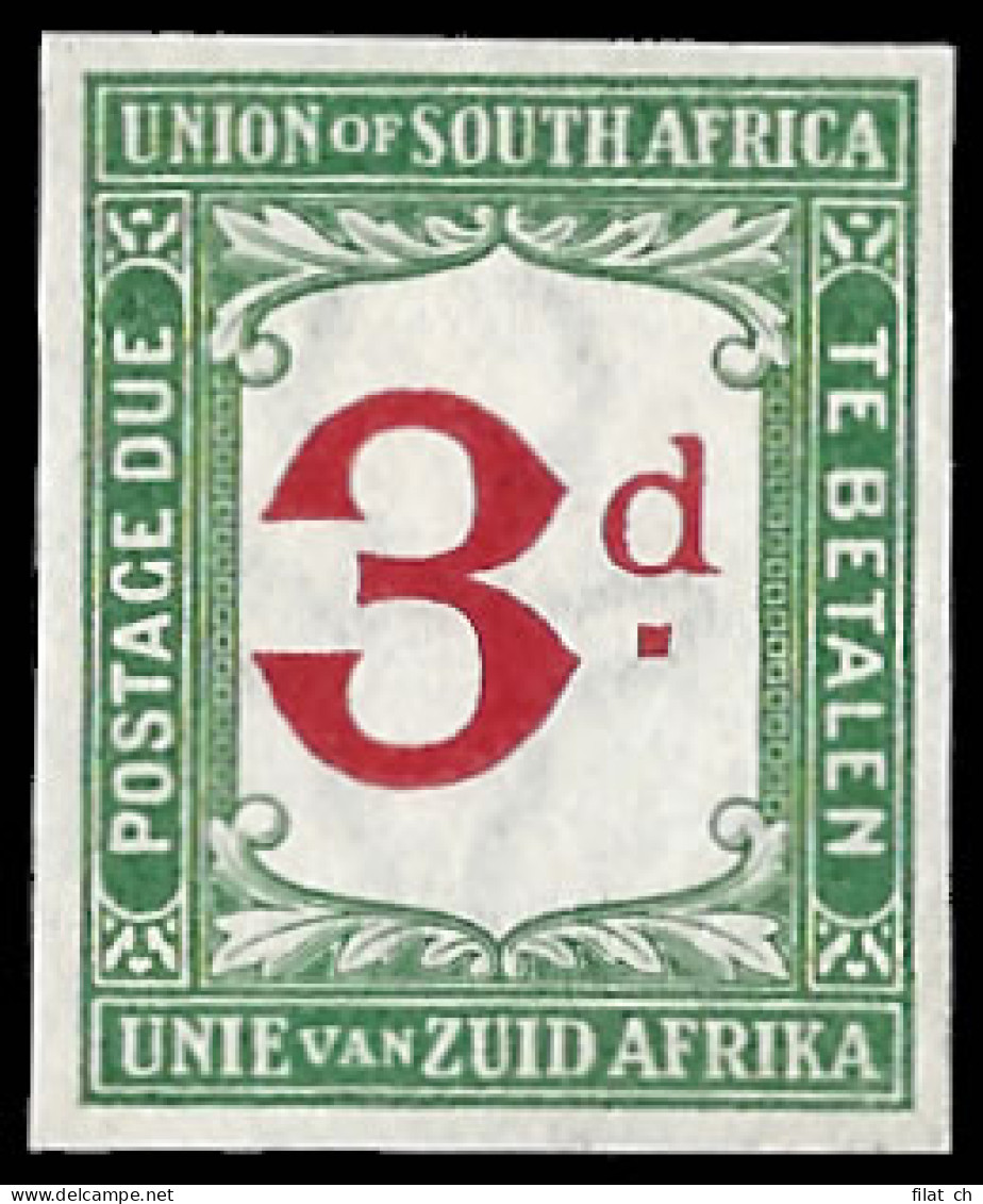 South Africa Postage Due 1914 Imperf Colour Trial Red & Green - Unclassified