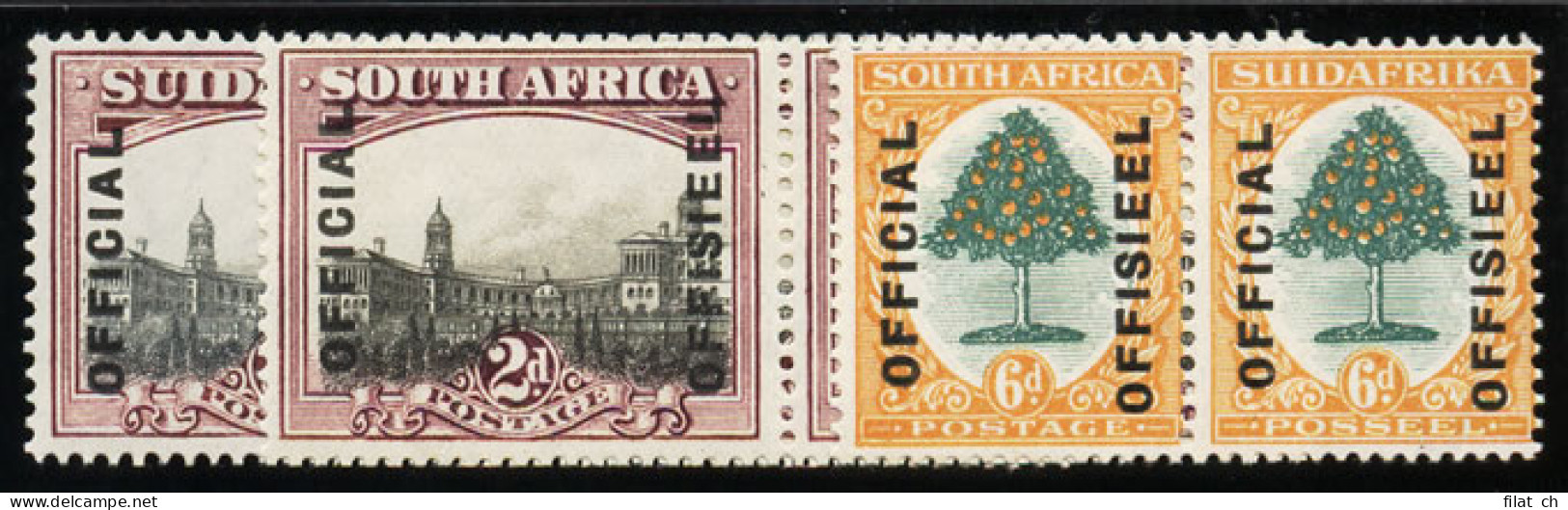 South Africa Officials 1928-29 2d's & 6d VF/M - Unclassified