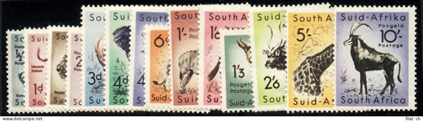 South Africa 1954 Animals Set VF/M  - Unclassified