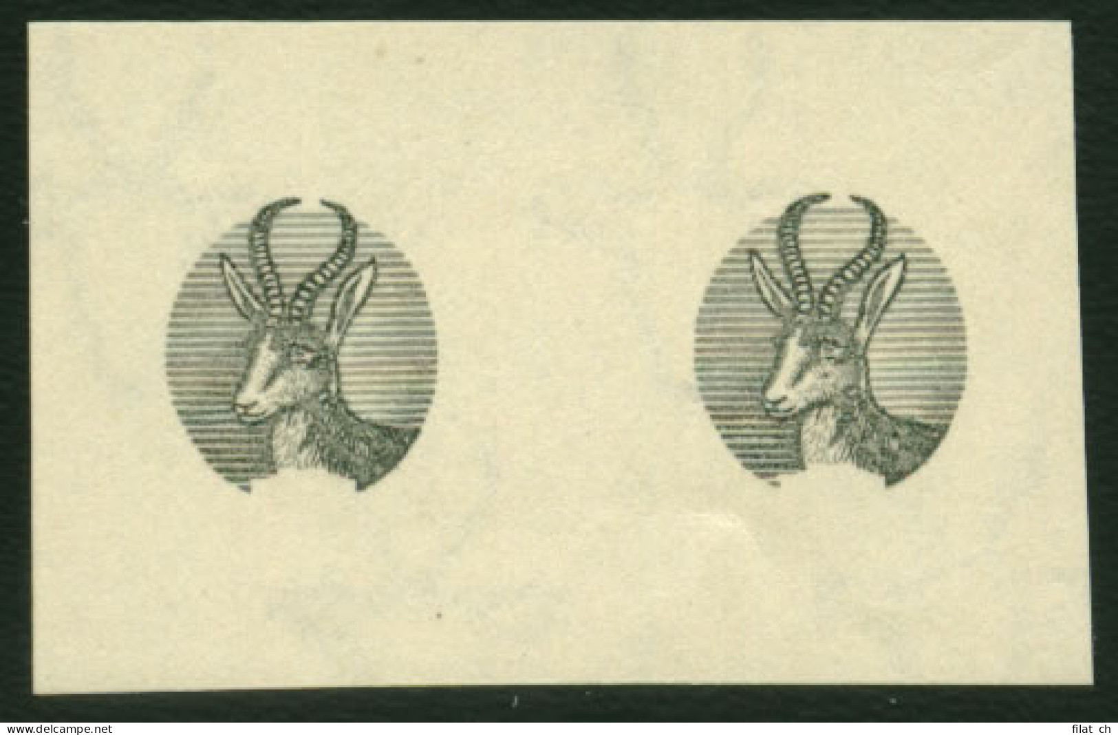 South Africa 1947 &frac12;d Museum "Proof" Imperf, Centres, 24  - Zonder Classificatie