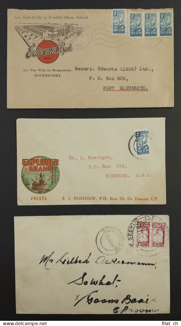 South Africa 1942 Bantam War Effort Group Of Covers - Unclassified