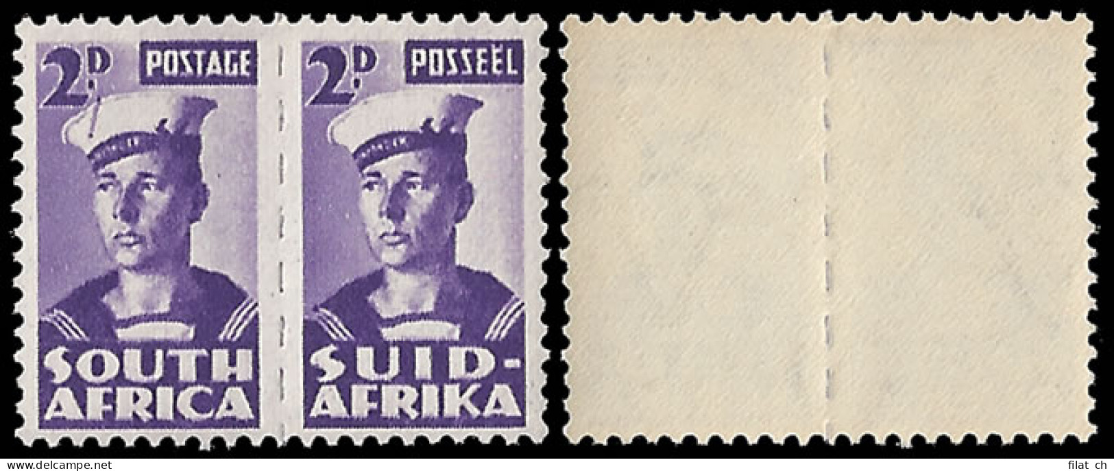 South Africa 1942 Bantam 2d War Effort Line On Cap Variety - Ohne Zuordnung