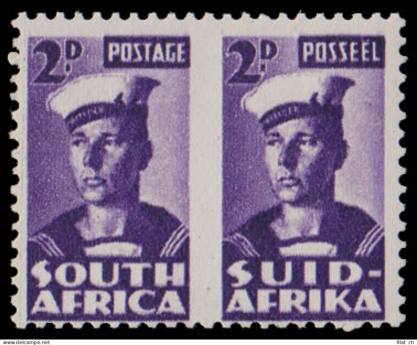 South Africa 1942 Bantam 2d Roulettes Omitted UM , Rare - Unclassified