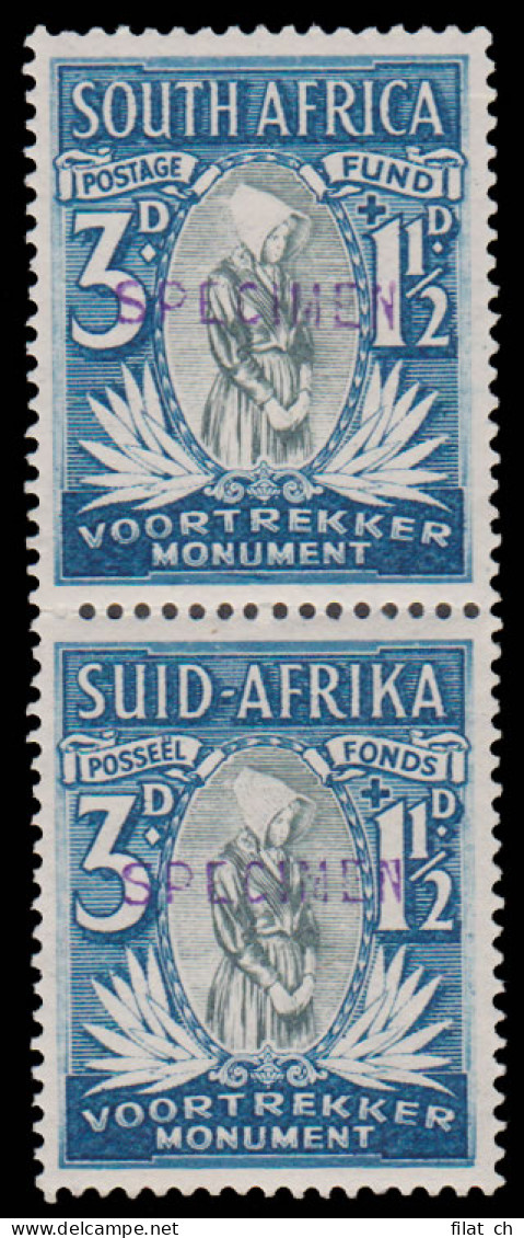 South Africa 1933 Voortrekkers 3d Specimens, Rare - Zonder Classificatie