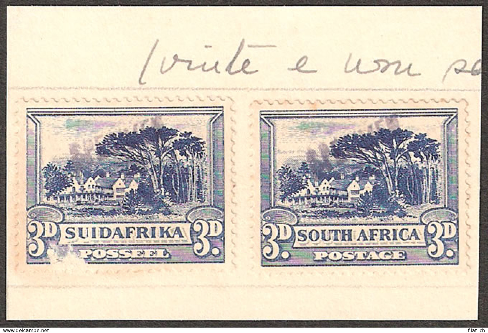 South Africa 1933 3d Portuguese Goa UPU Archive Specimens - Zonder Classificatie