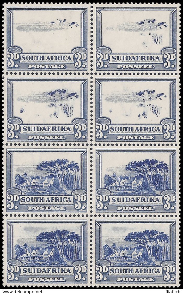 South Africa 1933 3d Progressive Omission Of Centre Vignettes - Unclassified