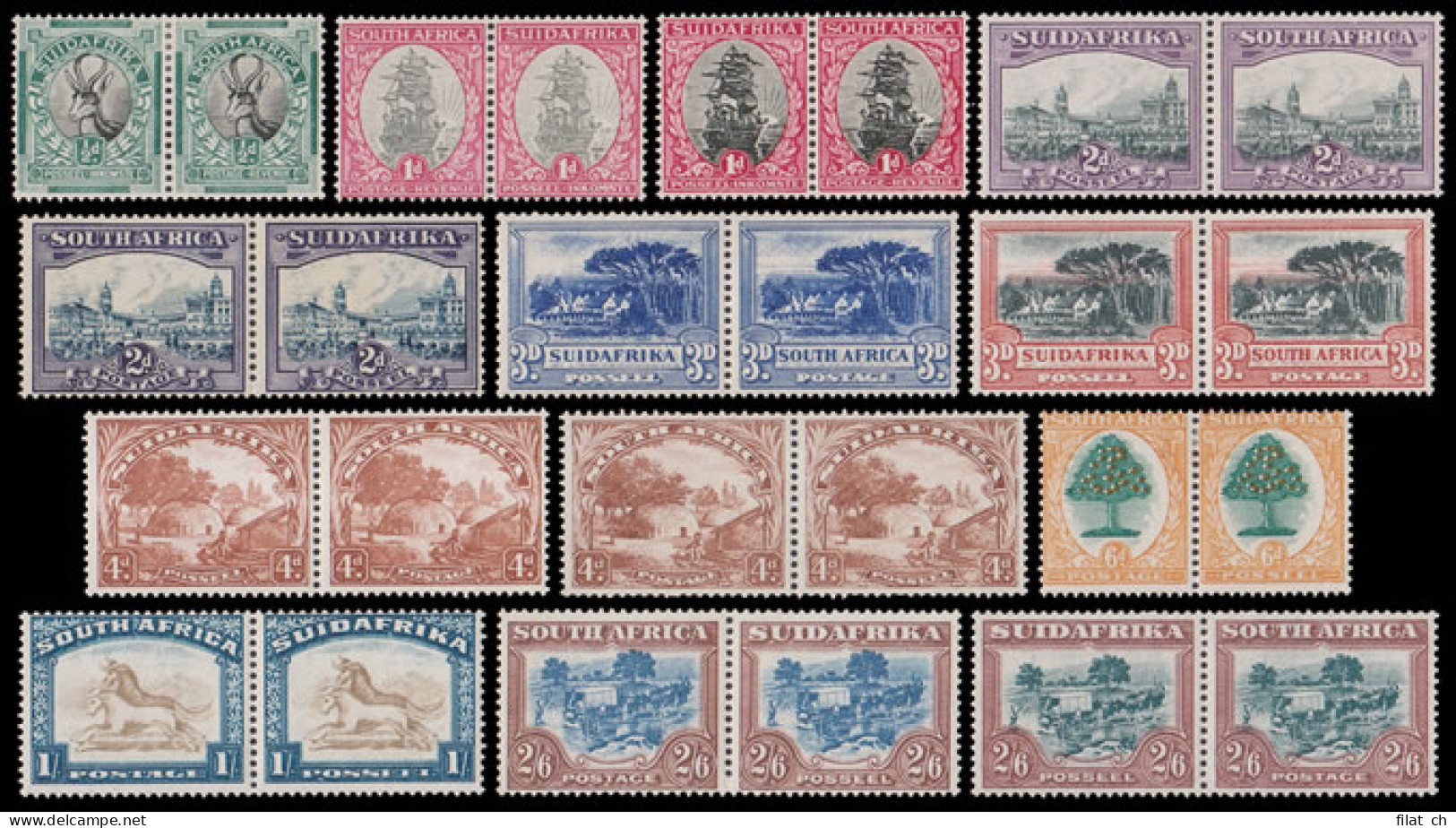 South Africa 1930 Â½d - 2/6 Full Set Roto's As SG Listing Mint - Unclassified