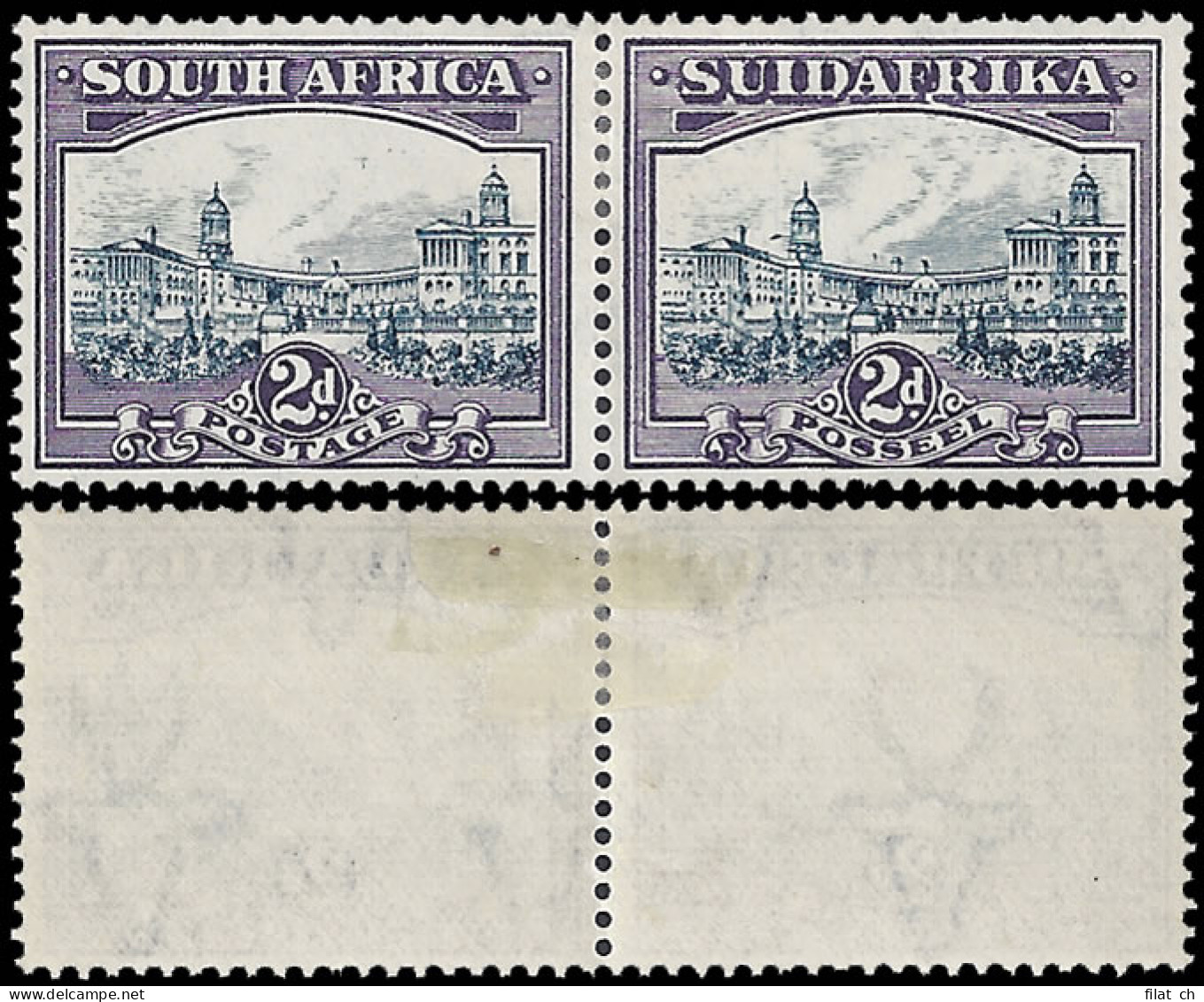 South Africa 1930 2d Blue & Violet VF/M  - Sin Clasificación