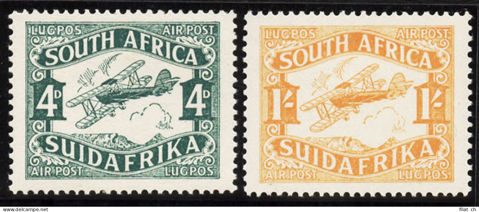 South Africa 1929 Airs VF/M , Variety On 1/- - Ohne Zuordnung