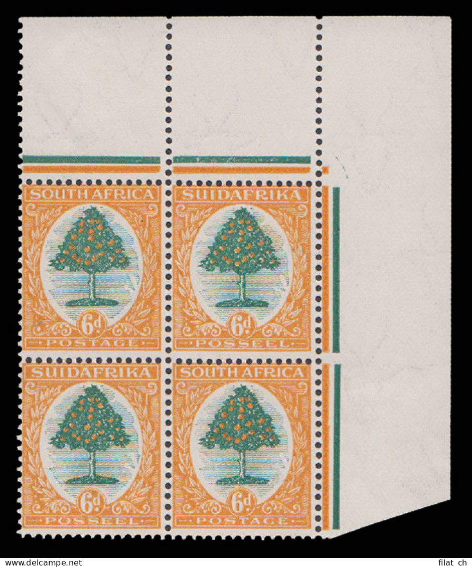 South Africa 1927 Pretoria 6d Corner Block Of Four UM - Sin Clasificación